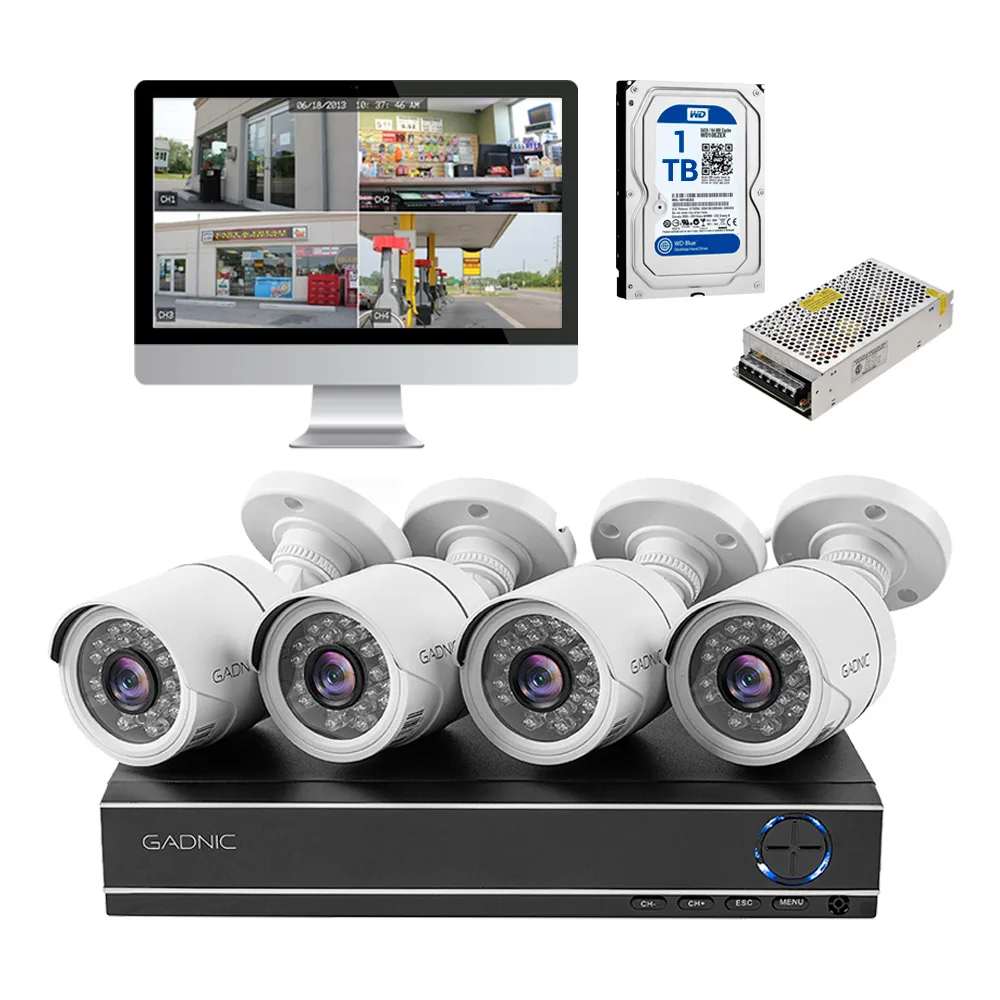 Kit 4 Cámaras + DVR 1TB